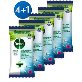 DETTOL Antibakteriální ubrousky na povrchy 5× 80 ks (5900627107074)