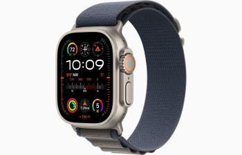 Apple Watch Ultra 2/49mm/Titan/Sport Band/Blue Alpine/Small