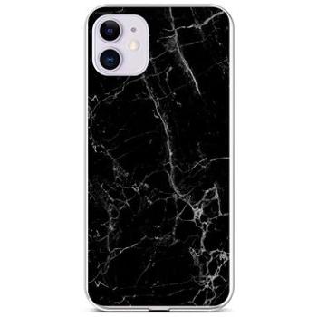 TopQ STYLE iPhone 11 silikon Mramor černý 58552 (Sun-58552)