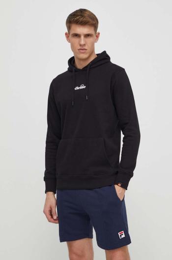 Mikina Ellesse Pershuta OH Hoody pánská, černá barva, s kapucí, s potiskem, SHP16466