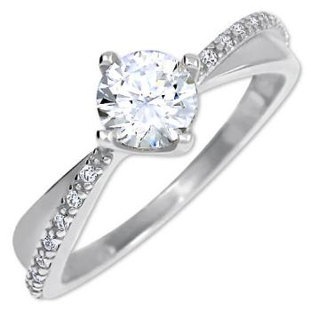 Brilio Zlatý dámský prsten s krystaly 229 001 00806 07 52 mm