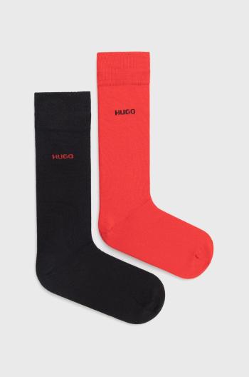 Ponožky HUGO ( 2-pak) pánské, červená barva