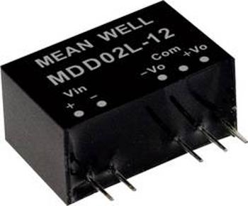 DC/DC měnič napětí, modul Mean Well MDD02N-09, 111 mA, 2 W, Počet výstupů 2 x