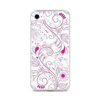 TopQ Kryt iPhone SE 2022 silikon Pink Ornament 73981 (Sun-73981)