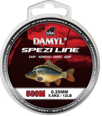 Dam vlasec damyl spezi line carp olivově zelená - 500 m 0,25 mm 5,6 kg