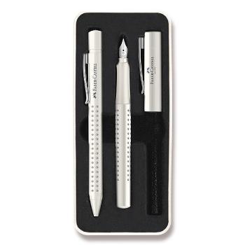 Sada Plnicí pero a kuličkové pero Faber-Castell Grip Edition Glam - Výběr barev 0021/2015 - bílá