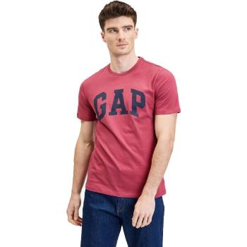 GAP V-BASIC LOGO T Pánské tričko, vínová, velikost S