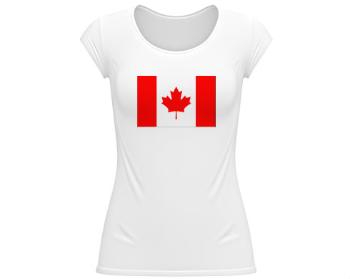 Dámské tričko velký výstřih Kanada