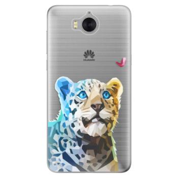 Odolné silikonové pouzdro iSaprio - Leopard With Butterfly - Huawei Y5 2017 / Y6 2017