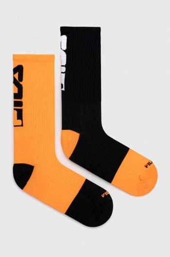 Ponožky Fila oranžová barva