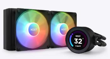 NZXT vodní chladič Kraken 280 ELITE RGB / 2x140mm RGB fan / 4-pin PWM / LCD disp. / 6 let