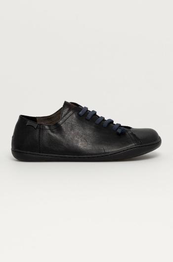 Kožené boty Camper černá barva