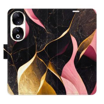 Flipové pouzdro iSaprio - Gold Pink Marble 02 - Honor 90 5G