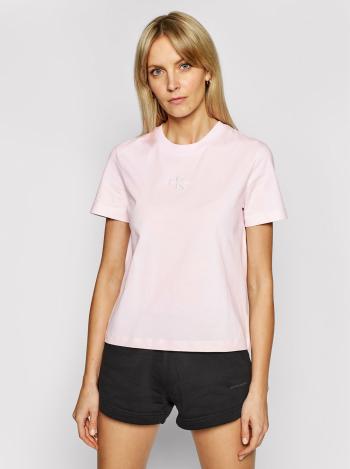 Calvin Klein dámské růžové tričko - L (TN9)