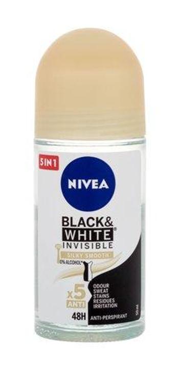 Nivea Kuličkový antiperspirant bez alkoholu Invisible Black & White Silky Smooth 50 ml