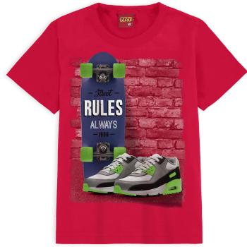 Chlapecké tričko KYLY RULES červené Velikost: 104