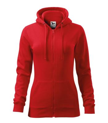 MALFINI Dámská mikina Trendy Zipper - Červená | XL
