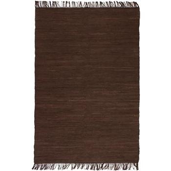 Ručně tkaný koberec Chindi bavlna 160x230 cm hnědý (245210)