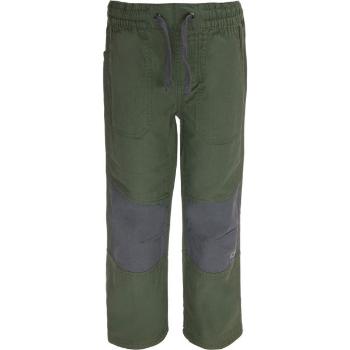 ALPINE PRO DEEPAKO Chlapecké outdoorové kalhoty, khaki, velikost 104-110