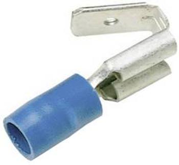 Faston zásuvka LAPP 63102020 s odbočkou, 6.3 mm x 0.8 mm, 180 °, částečná izolace, modrá, 50 ks