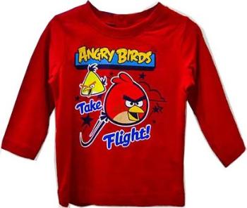 ANGRY BIRDS KLUČIČÍ ČERVENÉ TRIČKO Velikost: 81