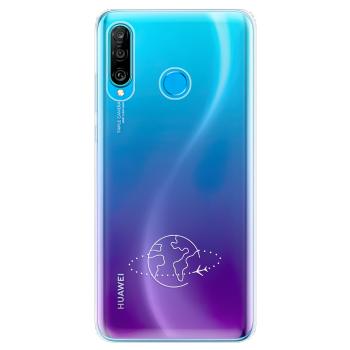 Odolné silikonové pouzdro iSaprio - čiré - Travel - Huawei P30 Lite