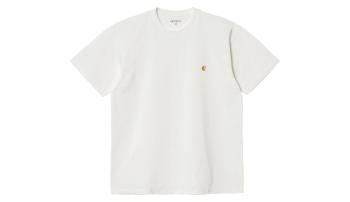 Carhartt WIP S/S Chase T-Shirt Wax bílé I026391_0SH_XX
