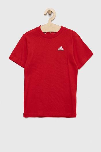 Dětské tričko adidas U SL červená barva