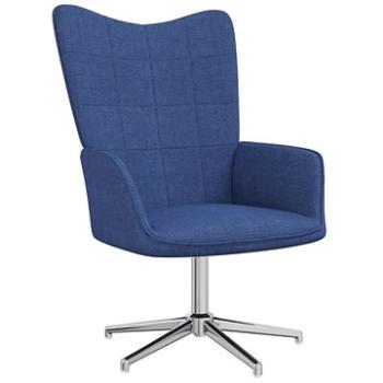 Relaxační židle modrá textil, 327989 (327989)