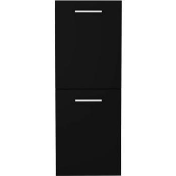 Koupelnová skříňka černá 30 x 30 x 80 cm dřevotříska 804989 (1327,69)