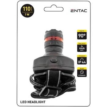 Entac LED čelovka 1W Zoom černočervená (EHL-ZOOM-1W-PL)