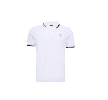 Armani Emporio Armani pánské bílé polo tričko