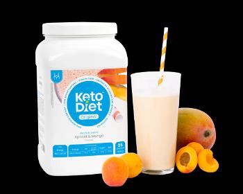 KetoDiet Proteinový nápoj příchuť meruňka a mango na 1 týden 35 ks