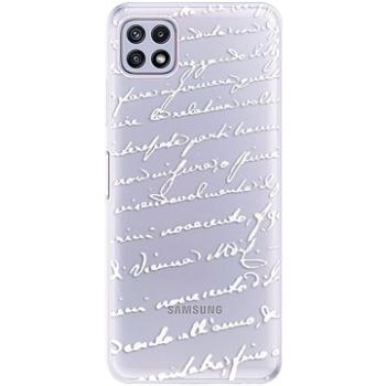 iSaprio Handwriting 01 - white pro Samsung Galaxy A22 5G (hawri01w-TPU3-A22-5G)