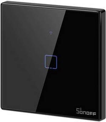 Nástěnný spínač Sonoff Sonoff T3EU1C-TX black, IM190314018