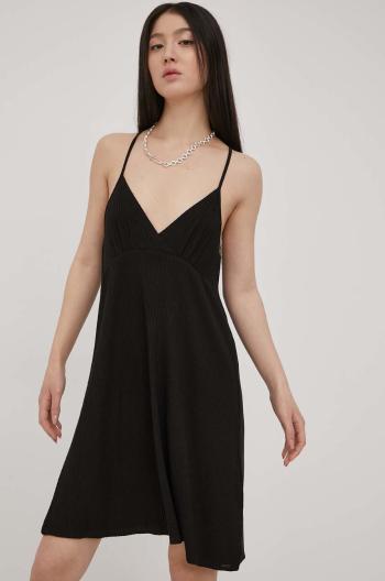Šaty Volcom černá barva, mini