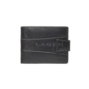 Lagen Pánská peněženka kožená V-98/T Černá
