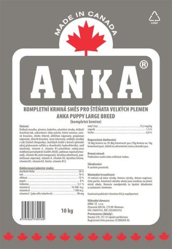 ANKA Puppy Large - 20kg