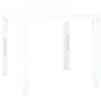  Zahradní stůl bílý 78 x 78 x 72 cm plast (48783)