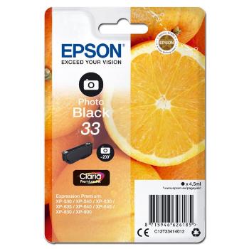 EPSON T3341 (C13T33414012) - originální cartridge, fotočerná, 4,5ml