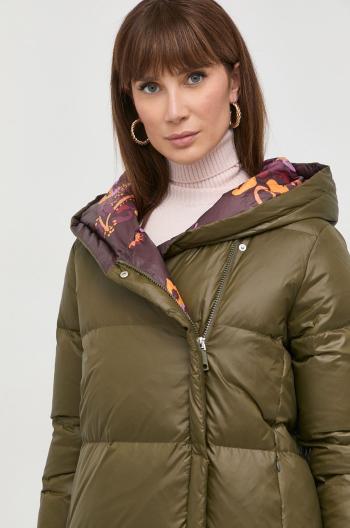 Péřová bunda MAX&Co. dámská, zelená barva, zimní