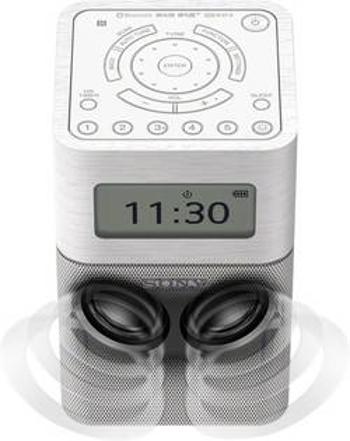 Stolní rádio Sony XDR-V1BTDW, AUX, Bluetooth, NFC, bílá