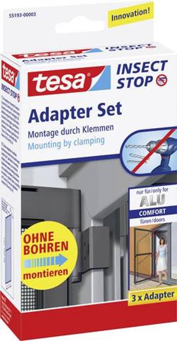 Mřížka na mouchy sada adaptérů tesa Adapter Alu Comfort 55193-03, 3 ks