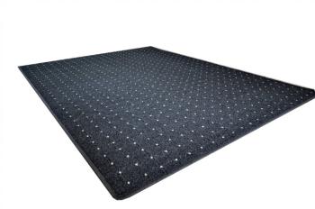Vopi koberce  120x170 cm Kusový koberec Udinese antracit - 120x170 cm Černá