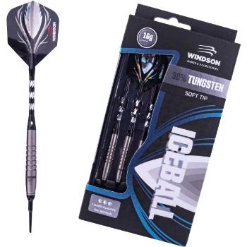 Windson ICEBALL 16 G TUNGSTEN SET Set wolframových šipek s měkkými hroty, černá, velikost UNI