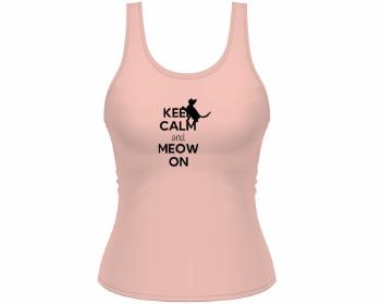 Dámské tílko Tank Top Keep calm and meow on