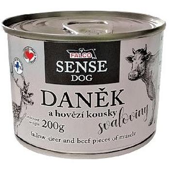 Falco Sense Dog daněk a hovězí 6 × 200 g (8594725086040)