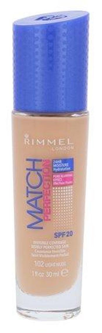 Makeup Rimmel London - Match Perfection , 30ml, 102, Light, Nude