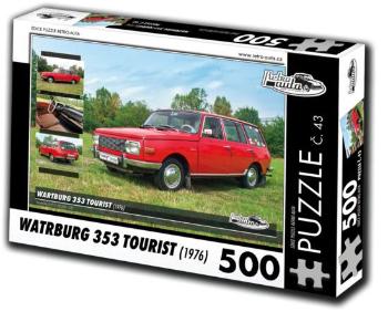 RETRO-AUTA Puzzle č. 43 Wartburg 353 Tourist (1976) 500 dílků