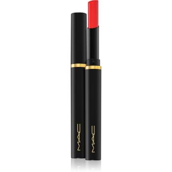 MAC Cosmetics Powder Kiss Velvet Blur Slim Stick matná hydratační rtěnka odstín Ruby New 2 g